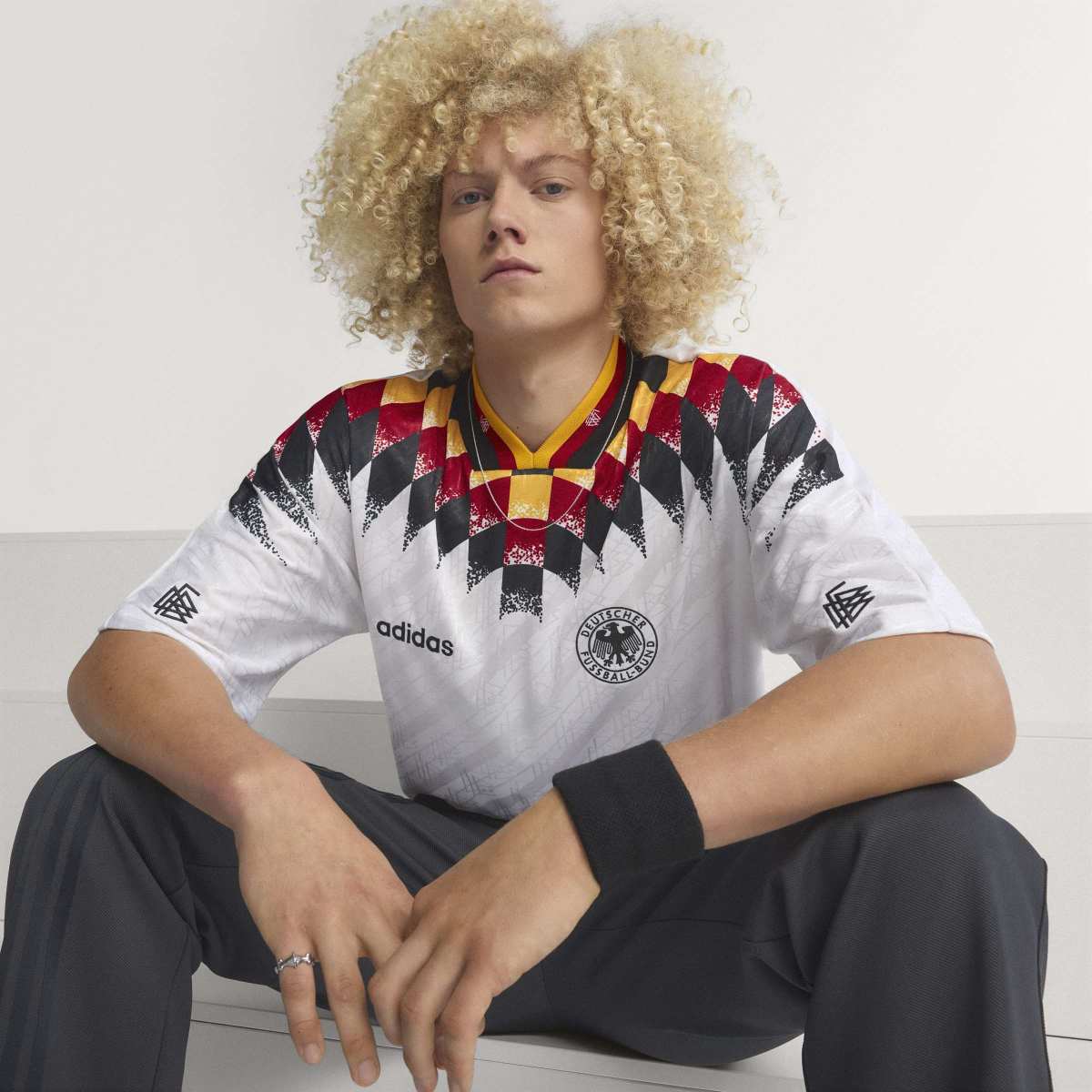 adidas Men's Germany 1994 Home Soccer Jersey-5