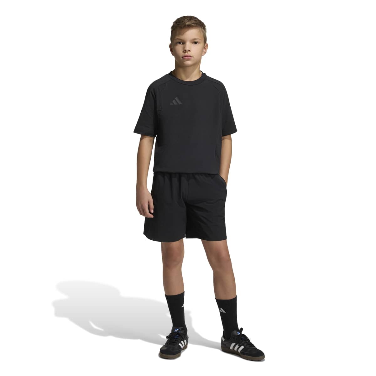 adidas Youth Tiro Travel Woven Shorts-4