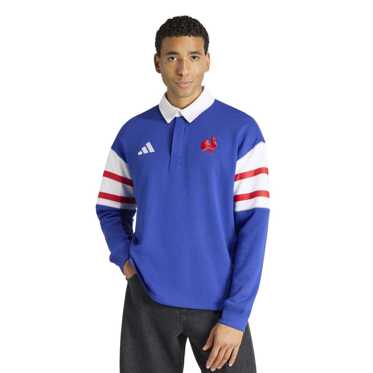 adidas Men's France Rugby Heritage Polo-2
