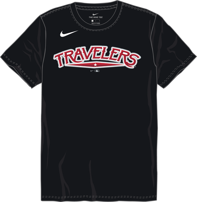 Nike Arkansas Travelers Youth Crew Neck Synthetic T-Shirt