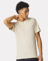 American Apparel Men's CVC Henley Tee