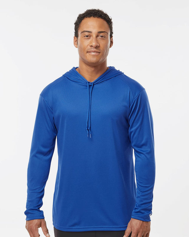 Badger Men's B-Core Hooded Long Sleeve T-Shirt