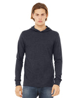 BELLA + CANVAS Men's Jersey Hooded Long Sleeve Tee
