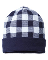 Cap America USA-Made Plaid Beanie