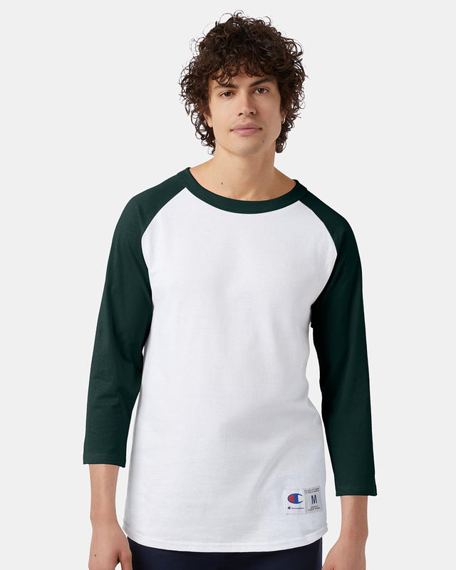 Champion Men's Raglan Sleeve Baseball T-Shirt