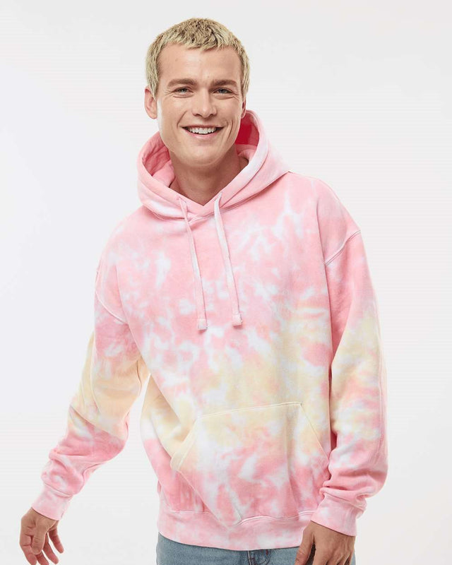 Colortone Men's Tie-Dyed Hooded Sweatshirt