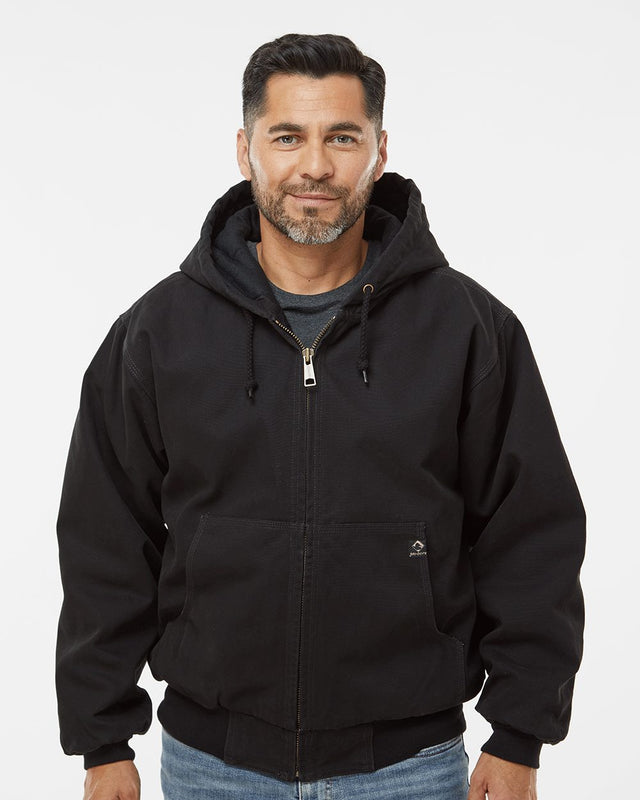 DRI DUCK Men's Cheyenne Boulder Cloth Hooded Jacket with Tricot Quilt Lining