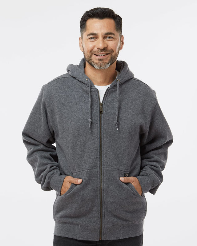 DRI DUCK Men's Crossfire Heavyweight Power Fleece Hooded Jacket with Thermal Lining