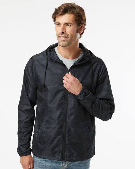 Independent Trading Co. Men's Lightweight Windbreaker Full-Zip Jacket