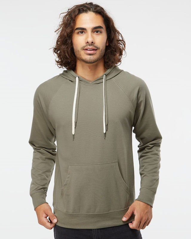 Independent Trading Co. Men's Icon Lightweight Loopback Terry Hooded Sweatshirt