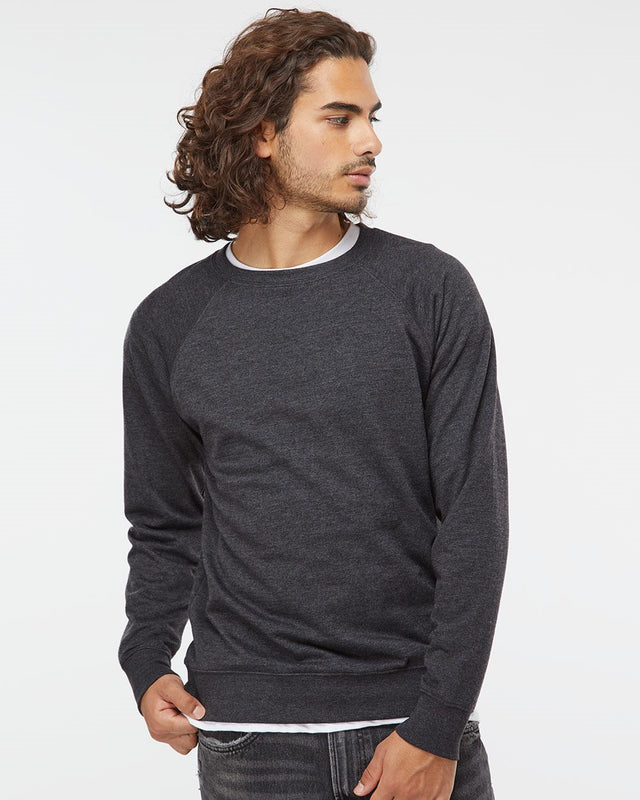 Independent Trading Co. Men's Icon Lightweight Loopback Terry Crewneck Sweatshirt
