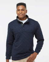 J. America Men's Quilted Half-Snap Pullover