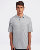 JERZEES Men's SpotShield 50/50 Polo with Pocket