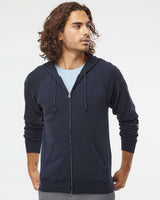 Independent Trading Co. Men's Special Blend Raglan Full-Zip Hooded Sweatshirt