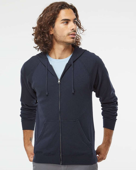 Independent Trading Co. Men's Special Blend Raglan Full-Zip Hooded Sweatshirt