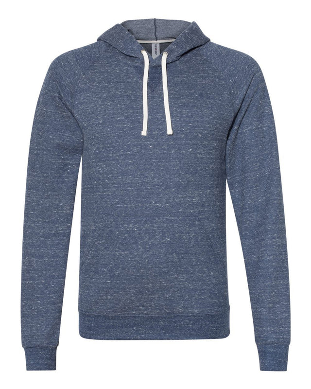 JERZEES Men's Snow Heather French Terry Raglan Hooded Sweatshirt