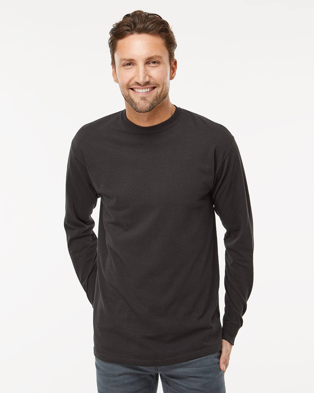 M&O Men's Gold Soft Touch Long Sleeve T-Shirt