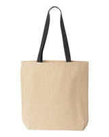 Liberty Bags Natural Tote with Contrast-Color Handles