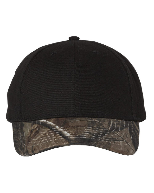 Kati Solid Crown with Camo Bill Cap