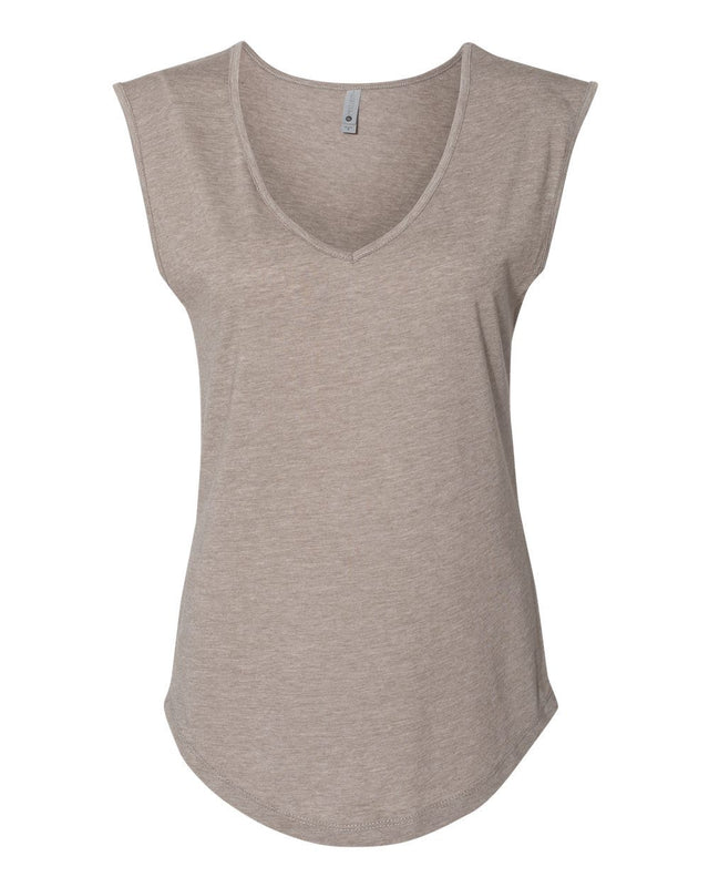 Next Level Women's Festival Sleeveless Deep V-Neck T-Shirt