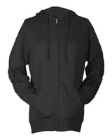 Tultex Men's Beach Full-Zip Hooded Long Sleeve T-Shirt