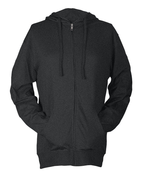 Tultex Men's Beach Full-Zip Hooded Long Sleeve T-Shirt