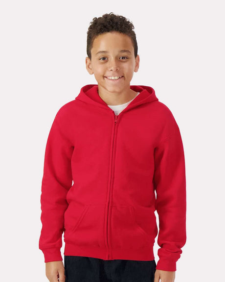 Gildan Youth Heavy Blend Full-Zip Hooded Sweatshirt