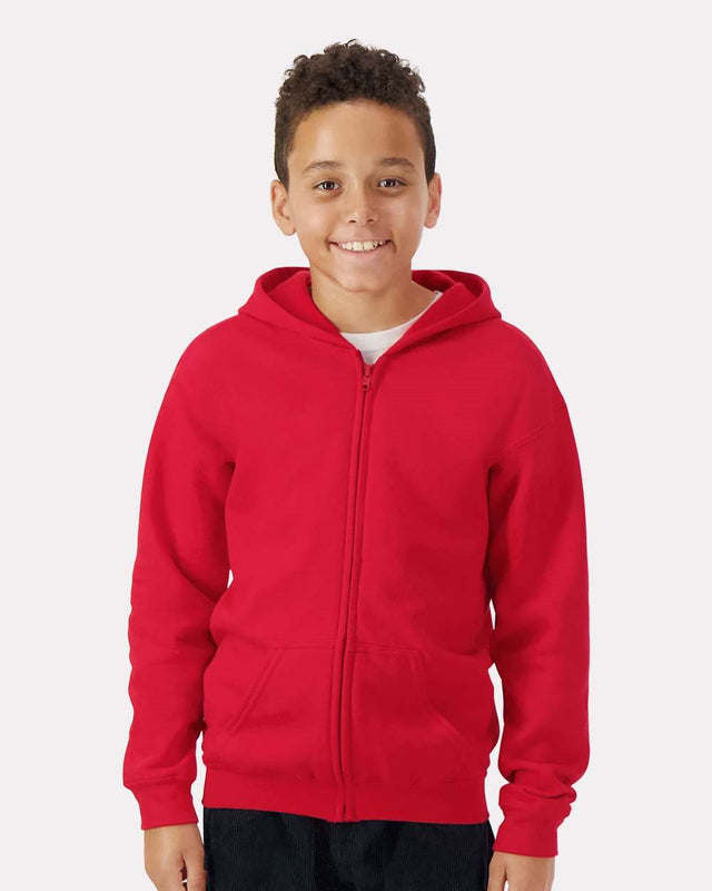 Gildan Youth Heavy Blend Full-Zip Hooded Sweatshirt
