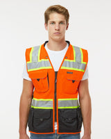 Kishigo Men's Premium Black Series Surveyors Vest