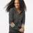MV Sport Women's Striped Sleeves Full-Zip Hooded Sweatshirt
