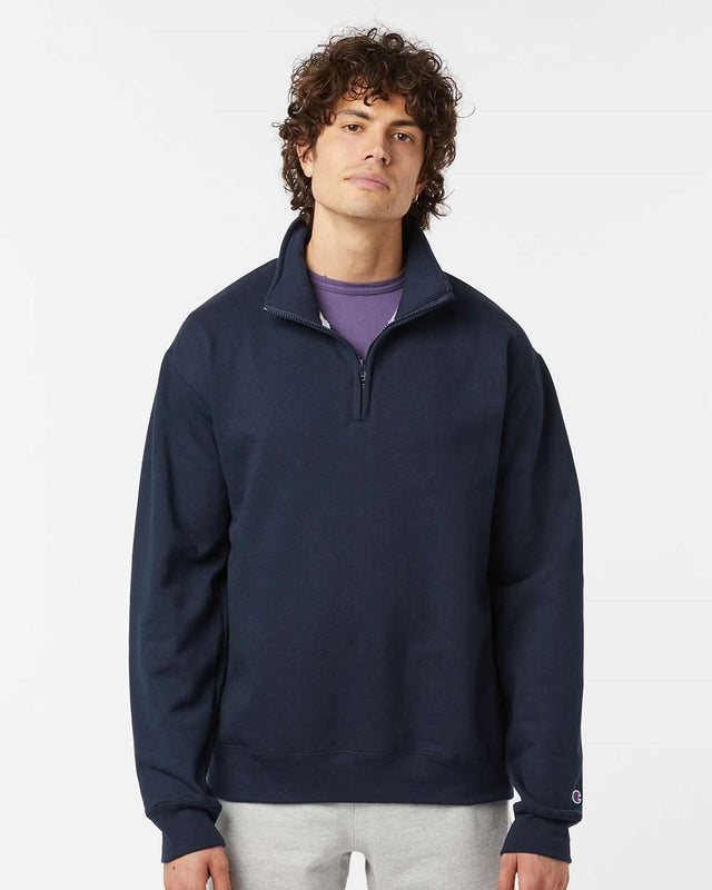 Champion Men's Powerblend Quarter-Zip Pullover