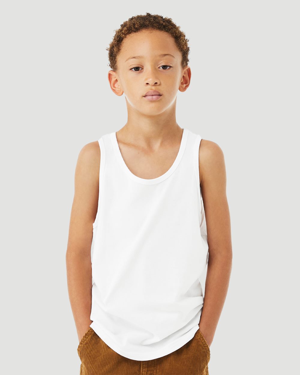 Bella + Canvas Youth Heather CVC Tank