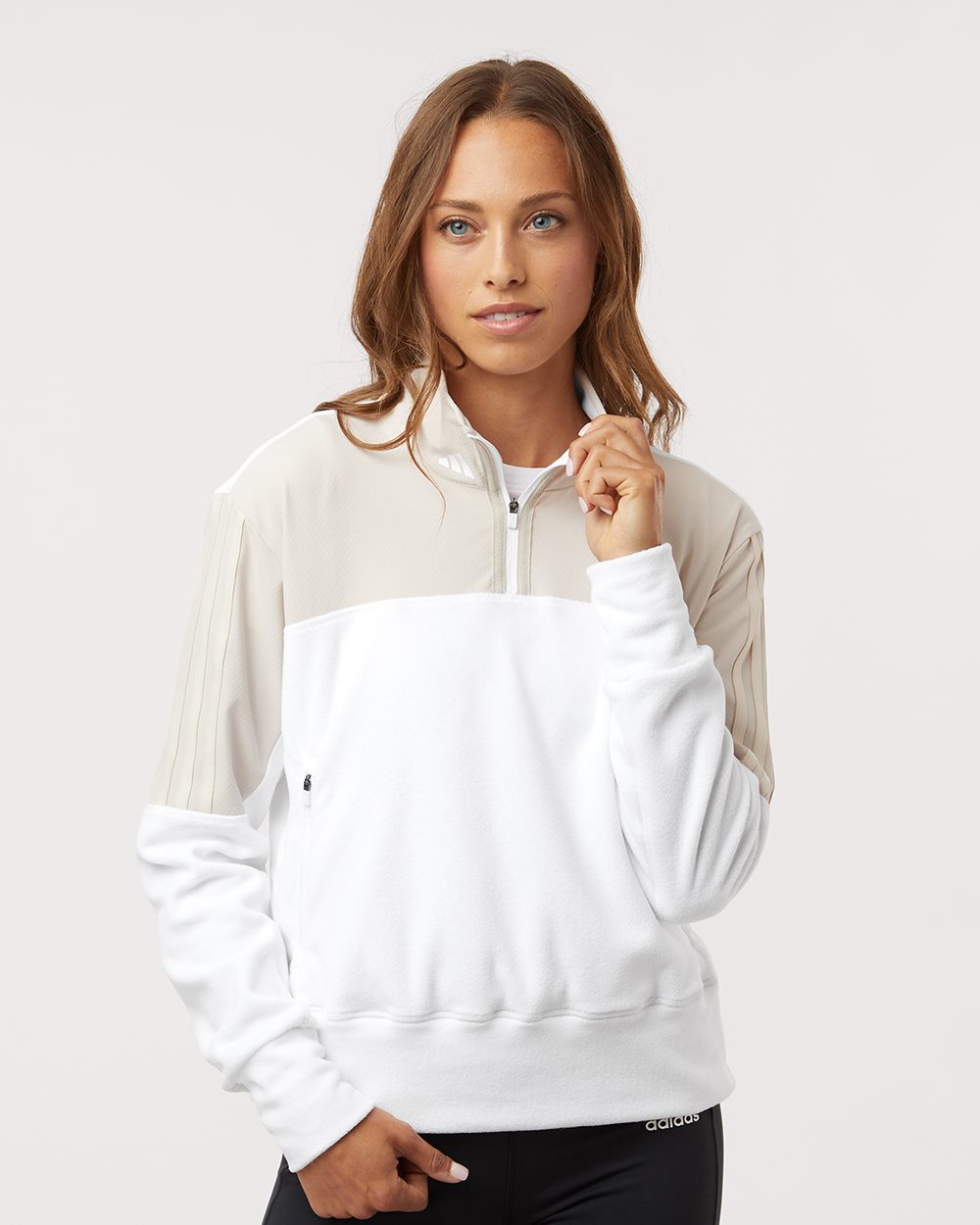 adidas Women's Fleece Quarter-Zip Pullover