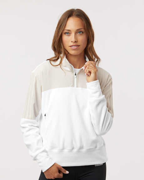 adidas Women's Fleece Quarter-Zip Pullover