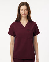 Jaanuu Women's Rhena Essential 1-Pocket Scrub V-Neck Top