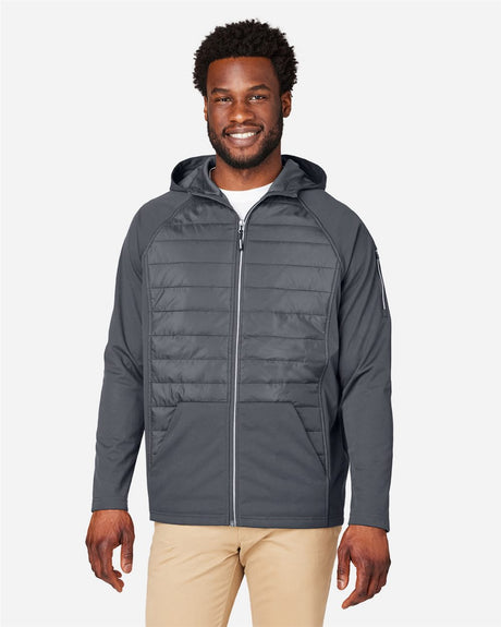 CORE365 Men's Techno Lite Hybrid Hooded Jacket