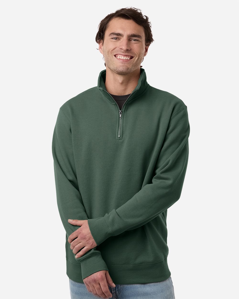 Independent Trading Co. Men's Midweight Quarter-Zip Pullover