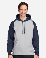 Team 365 Men's Zone HydroSport Heavyweight Colorblock Hooded Sweatshirt