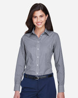 Devon & Jones Women's Crown Collection Gingham Check Woven Dress Shirt