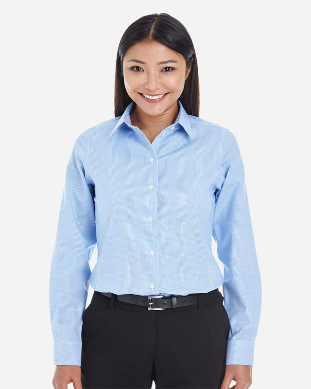 Devon & Jones Women's Crown Collection Royal Dobby Woven Dress Shirt