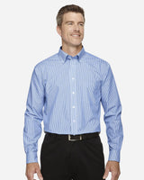 Devon & Jones Men's Crown Collection Banker Stripe Woven Dress Shirt