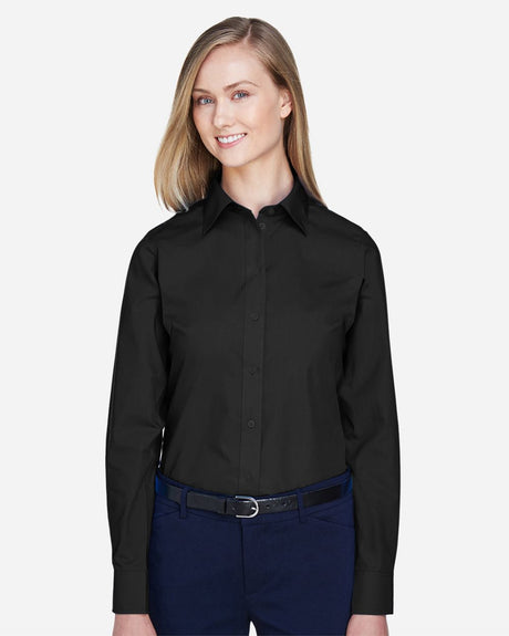 Devon & Jones Women's Crown Collection Broadcloth Woven Dress Shirt