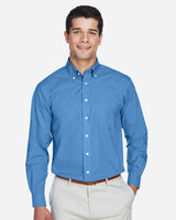 Devon & Jones Men's Tall Crown Collection Broadcloth Woven Dress Shirt