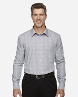 Devon & Jones Men's Crown Collection Glen Plaid Woven Dress Shirt