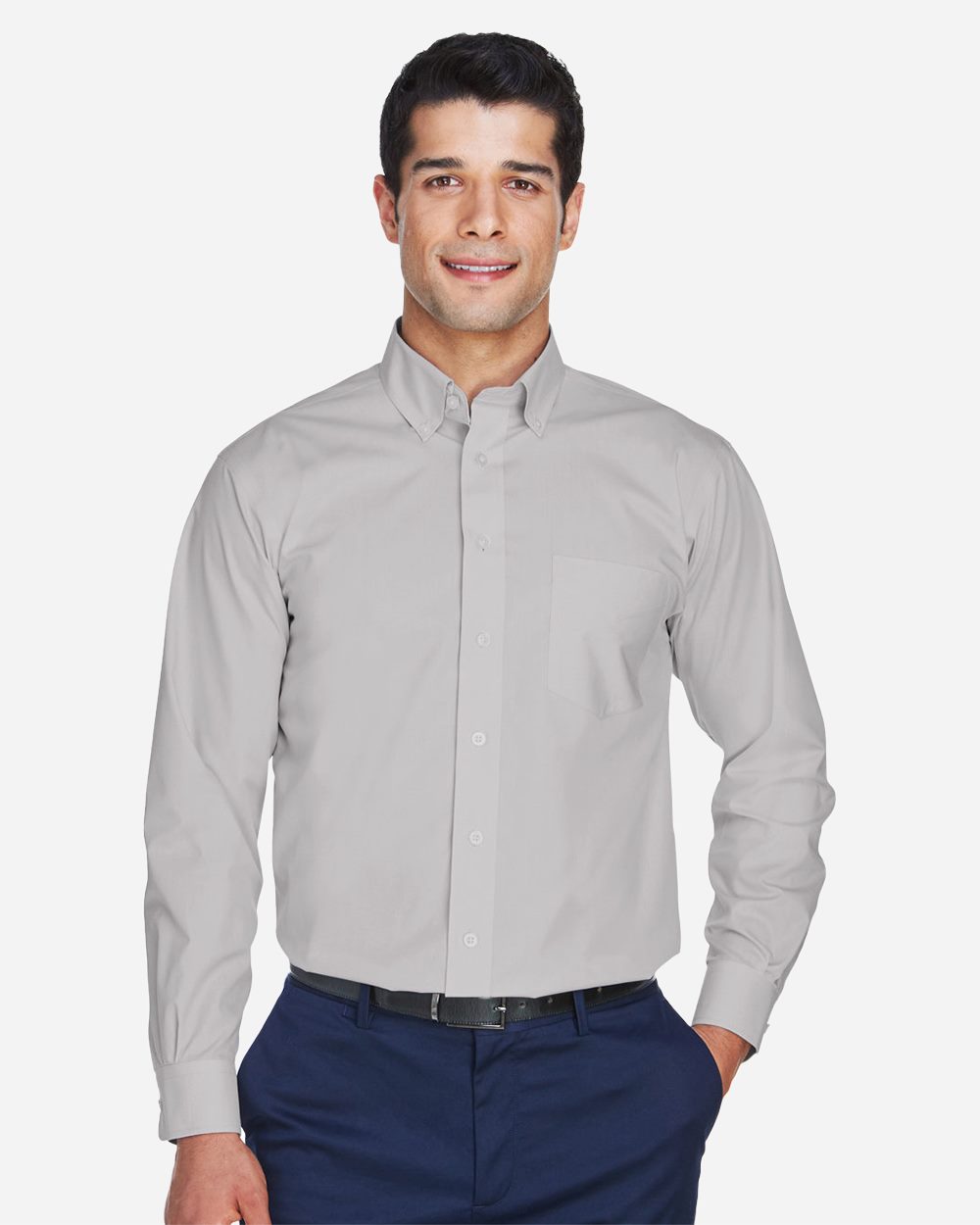 Devon & Jones Men's Crown Collection Broadcloth Woven Dress Shirt