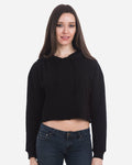Lane Seven Women's Cropped Fleece Hooded Sweatshirt