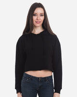 Lane Seven Women's Cropped Fleece Hooded Sweatshirt