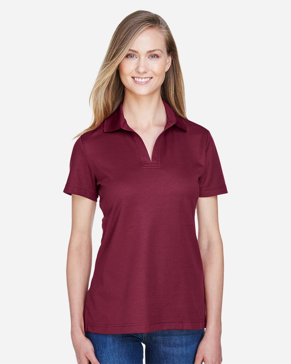 Devon & Jones Women's CrownLux Performance Plaited Polo