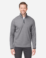 CORE365 Men's Venture Heathered Stripe Quarter-Zip Pullover