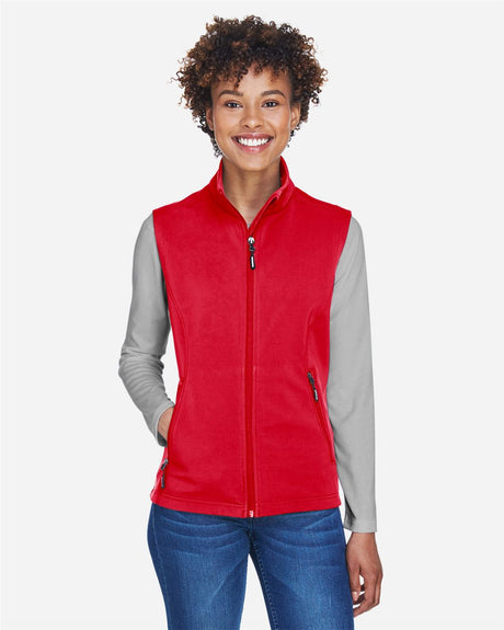 CORE365 Women's Cruise Two-Layer Fleece Bonded Soft Shell Vest